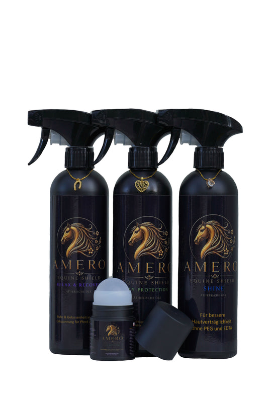 Pferdepflege Komplett Set (4er Bundle): Natürlicher Schutz mit ätherischen Ölen